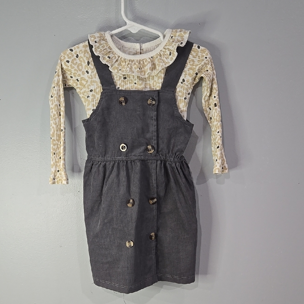Rachel Zoe Gray and Cream Kids Matching Set